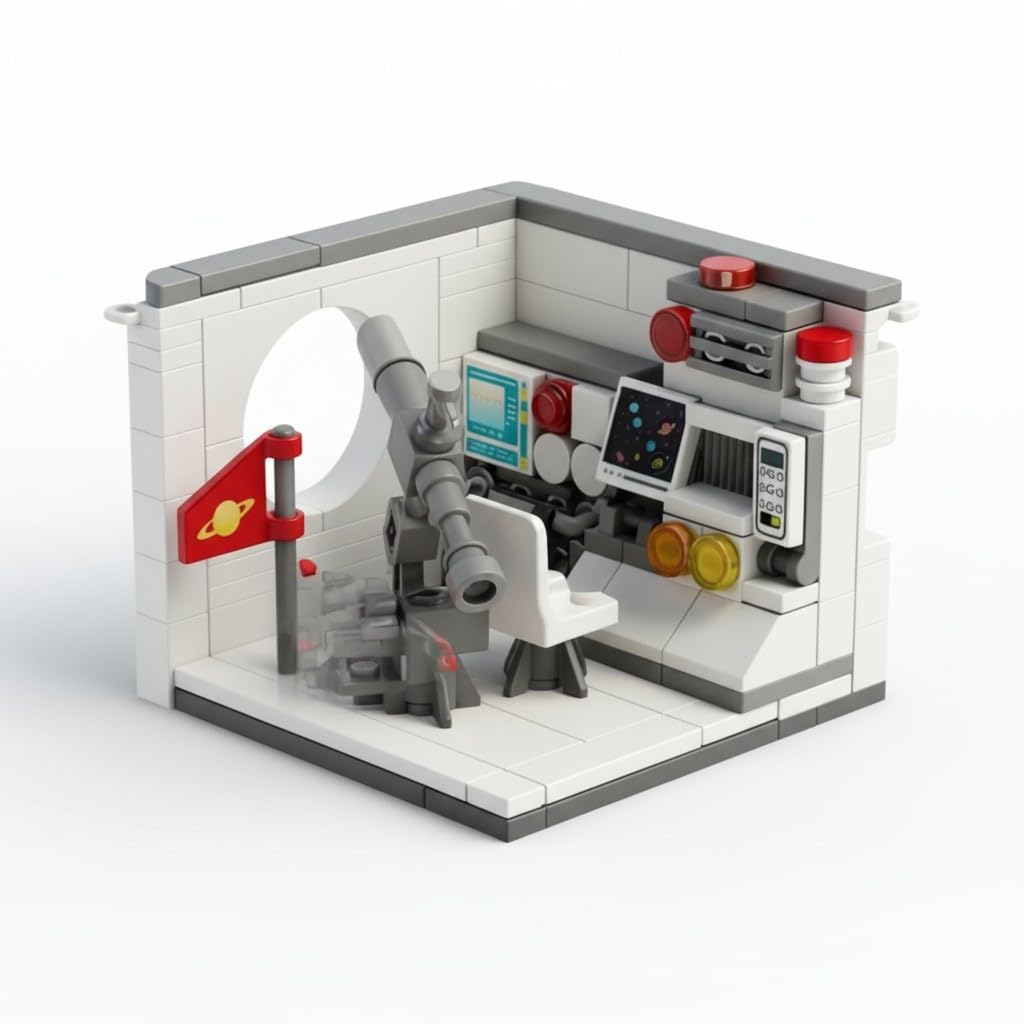 Dify Space Indoor || Astronaut Building Block Set || 152 Pcs || Space Command Center Play Kit with Minifigure