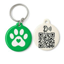 Dify Smart Pet ID Tag with QR Code & NFC | No Subscription | Instant Scan & Contact Info Access | Track & Reunite Lost Pets Quickly | Waterproof, Durable Dog & Cat Tag | Lifetime Access [Green]