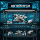 Dify 6-in-1 Naval Forces Building Block Set, 159 PCS Military Navy Vehicle Construction Kit with Helicopter, Submarine, Patrol Boat & Cannon, STEM Toy for Kids, | 5 Year Structural Warranty