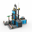 Dify City Police Station Building Blocks Set, Black Guard Special Unit HQ with Jail Cell, Garage, Watchtower, Vehicles & Minifigures, 550+ Pieces, STEM Toy for Kids 6+, 6 Months Warranty