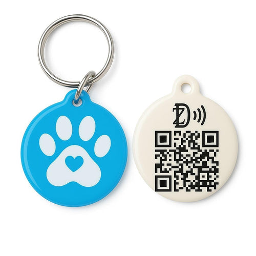 Dify Pet ID Tag with QR Code & NFC