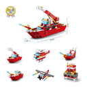 Dify 6-in-1 Ship Building Block Set Toys [Red] | STEAM Kit for Kids | Build Boats, Yachts & More (1000+ Pcs) | Birthday Gift for Boys & Girls