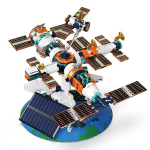 Dify Solar Powered Space Station Building Blocks Set (326+ PCS) | STEM Space Exploration Model Kit | Educational Construction Toy for Kids