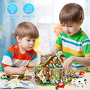 Dify Farm House Building Blocks Set (899+ PCS) | Countryside Architecture Model Kit | Creative Village House Display Décor for Teens & Adults | 5 Year Structural Warranty