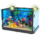 Dify Aquarium Fish Tank Building Block Set, 755 PCS with LED Lights and Rotatable Knob, Shark & Marine Life Model for Kids & Adults, 6 Months Structural Warranty