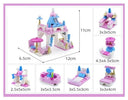 Dify 6-in-1 Mini Castle Building Block Set, 131 PCS Creative Castle Construction Toy, Educational STEM Building Kit for Kids 3+,
