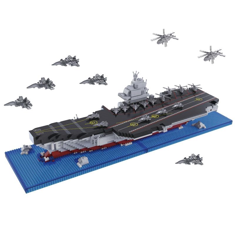 Dify Plastic Warship Model Micro Building Blocks Set – 1878+ Pieces Ship Model Assembly Toy, DIY Brick Game (Complex only for Adults Ages 14+) Collectors Gift