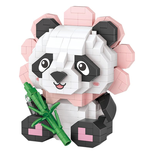 Dify Panda with Bamboo Building Blocks Set (350+ PCS) | Cute Animal Display Model | STEM Educational Construction Toy for Teens & Adults