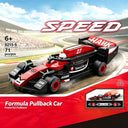 Dify F1 Racing Car Building Blocks Set, 71 PCS Red & Black Formula Race Car Model Kit, STEM Building Toy for Kids, Teens & Adults | 5 Year Structural Warranty