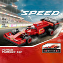Dify F1 Racing Car Building Blocks Set, 65 PCS Red Formula Race Car Model Kit, STEM Building Toy for Kids, Teens & Adults | 5 Year Structural Warranty