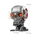 Dify Mechanical Skull Building Block Set (1099+ PCS) – Poseable 3D Steampunk Skull Model with Moving Jaw, STEM DIY Construction Kit, Gothic Horror Décor Collectible Gift for Ages 14+ | 5 Year Structural Warranty