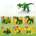 Dify 6-in-1 Dinosaur Building Blocks Set – 160 Pcs Educational DIY Construction Toy for Kids Ages 6+, Realistic Jurassic Models with Instruction Manual