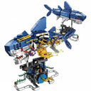 Dify || Mechanical Shark Building Set || 699 Pcs || Rotatable STEM Sea Animal Toy with Display Stand