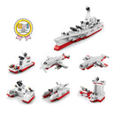 Dify 6-in-1 Ship Building Block Set Toys [White] | STEAM Kit for Kids | Build Boats, Yachts & More (1000+ Pcs) | Birthday Gift for Boys & Girls