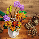 Dify White Vase Building Blocks Set (890+ PCS) | Decorative Flower Vase DIY Model Kit | with led Light|| Home & Office Décor Construction Set