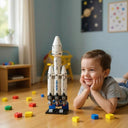 Dify Falcon Heavy Rocket Building Blocks Set (79 PCS) | Kids Space Series STEM Construction Toy Compatible with Major Brick Brands | 5 Year Structural Warranty
