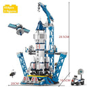 Dify Space Rocket Building Block Set, 452+ PCS Spacecraft Construction Kit, STEM Educational Toy for Kids & Teens, Creative Space Exploration Play Set, 5-Year Structural Warranty