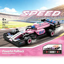 Dify F1 Racing Car Building Blocks Set, 71 PCS Pink Formula Race Car Model Kit, STEM Building Toy for Kids, Teens & Adults | 5 Year Structural Warranty