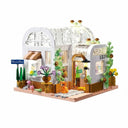 Dify Kids Glass Flower Shop Building Blocks Set (561+ Pieces) with LED Lights | Creative DIY Construction Toy | Educational STEM Kit | 6-Month Structural Warranty | Gift for Boys & Girls