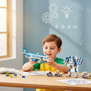 Dify 2-in-1 Construction Blocks Passenger Airplane & Robot Toy, 417 Pieces Building Set, STEM Educational DIY Kit for Kids Boys & Girls Ages 6+ | 5 Year Structural Warranty