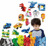 Dify Stem Building Blocks Set Dinosaur, Helicopter, and Many More Creative Learning Toys for Kids Puzzle Assembling Shape Toy 6 to 14 Year 6 Months Structural Warranty (1000+Pcs)