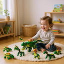 Dify 6-in-1 Dinosaur Building Blocks Set – 160 Pcs Educational DIY Construction Toy for Kids Ages 6+, Realistic Jurassic Models with Instruction Manual