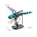 Dify Mechanical Dragonfly Building Set with Light – 866+ PCS Steampunk Insect Model with Hand-Crank Base, LED Display STEM Construction Kit, Compatible Bricks Collectible Gift for Ages 14+