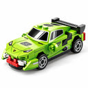 Dify Pull Back Car Building Blocks Set, 73 PCS Green Supercar Model Kit, Sports Car Building Toy for Kids, Teens & Adults | 5 Year Structural Warranty