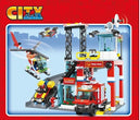 Dify Fire Station Slider Building Block Set, 651+ PCS City Fire Rescue Playset with Action Slider Feature, Fire Truck & Accessories, STEM Construction Toy | 5 Year Structural Warranty