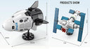 Dify Space Rocket Building Block Set, 452+ PCS Spacecraft Construction Kit, STEM Educational Toy for Kids & Teens, Creative Space Exploration Play Set, 5-Year Structural Warranty