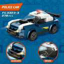 Dify 4-in-1 Police Truck Building Block Set, 1085+ PCS Multi-Model Police Vehicle Kit with Truck, Patrol Units & Accessories, STEM Construction Toy | 5 Year Structural Warranty