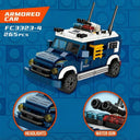 Dify 4-in-1 Police Truck Building Block Set, 1085+ PCS Multi-Model Police Vehicle Kit with Truck, Patrol Units & Accessories, STEM Construction Toy | 5 Year Structural Warranty