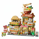 Dify Japanese Ramen Noodle Shop Building Blocks Set (870+ PCS) | Street View Mini Bricks Café Model Kit for Ages 14+ | Creative Architecture DIY Décor | 5 Year Structural Warranty