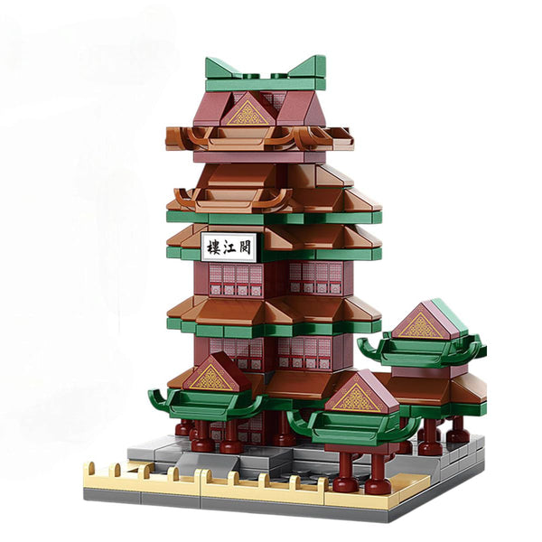 Dify Kids Ocean Chinese Architecture Series || Yuejiang Tower Building Blocks Set || 194 Pcs || Compatible with Major Brick Brands