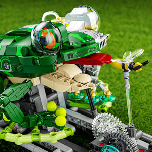 Dify Mechanical Frog Building Blocks Set – 898+ PCS Articulated Animal Model Construction Kit, Creative STEM Toy Collectible Display Gift for Ages 14+