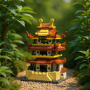 Dify || Ocean Chinese Architecture Series || Tianxin Pavilion Building Block Set || 167 Pcs || Compatible with Major Brick Brands