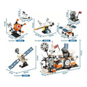 Dify 4-in-1 Space Station Building Block Set, 1078+ PCS Space Exploration Kit with Shuttle, Satellite & Modules, STEM Construction Toy Gift for Kids & Teens