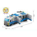 Dify 6-in-1 Police Car Building Block Set Toys | STEAM Educational Kit for Kids | Build Police Cars, Patrol Trucks & More (1000+ Pcs) | Birthday Gift for Boys & Girls