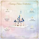 Dify Pink Princess Castle Building Blocks Set (3000+ PCS) | Fantasy Palace Micro Blocks Model Kit Complex for Ages 14+ Teens & Adults | LED Lights