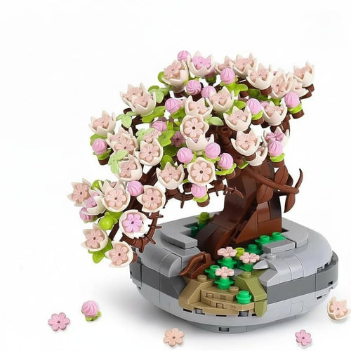 Dify Kid Mini Bricks Building Blocks Sakura Tree Model || (426+ Pcs)