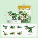 Dify Dinosaur Building Blocks Set – T-Rex Bricks Toy with Triceratops, Stegosaurus & More Dino Figures, 1000+ Pcs, STEM Kit for Kids & Adults, Ages 6+