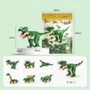 Dify Dinosaur Building Blocks Set – 1000+ PCS Large Green T-Rex Construction Toy, STEM Creative Bricks Kit for Kids & Adults, Educational DIY Model Gift for Ages 6+