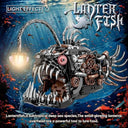 Dify Mechanical Lantern Fish Building Blocks Set (1038+ PCS) | Complex for Ages 14+ | Light-Up Deep Sea Animal Model with Display Stand | STEM Construction Toy | 5 Year Structural Warranty