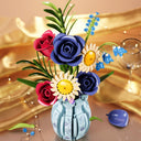 Dify Bunch of Flowers Building Blocks Set (787+ PCS) | Artificial Flower Bouquet DIY Model Kit | Decorative Blocks for Home & Office Décor| LED Lights