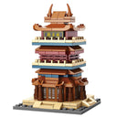 Dify Guanque Tower Building Blocks Set, 146 Pcs Ocean Chinese Architecture Series, Compatible with Major Brick Brands, 5 Year Structural Warranty