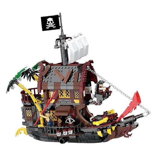 Dify DIY Ship Building Block Set, 907+ PCS Boat Construction Kit, STEM Engineering Toy for Kids & Teens, Buildable Brick Model, 5-Year Structural Warranty