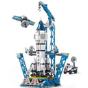 Dify Space Rocket Building Block Set, 452+ PCS Spacecraft Construction Kit, STEM Educational Toy for Kids & Teens, Creative Space Exploration Play Set, 5-Year Structural Warranty