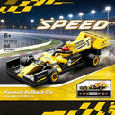Dify F1 Racing Car Building Blocks Set, 68 PCS Yellow & Black Formula Race Car Model Kit, STEM Building Toy for Kids, Teens & Adults | 5 Year Structural Warranty