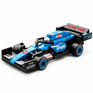 Dify F1 Racing Car Building Blocks Set, 69 PCS Light Blue Formula Race Car Model Kit, STEM Building Toy for Kids, Teens & Adults | 5 Year Structural Warranty