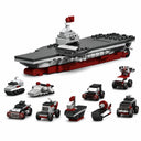 Dify 10-in-1 War Ship Building Block Set, Transforming Naval Battleship Construction Kit, STEM Engineering Toy for Kids & Teens, 5-Year Structural Warranty